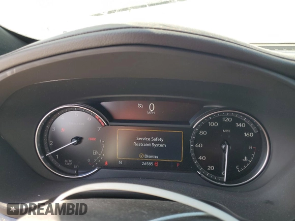 2023 Cadillac XT4 FWD Sport with VIN 1GYFZER47PF107311, listed as a Copart auction lot 87583565 with 26,585 mi miles and Salvage title. Bid and sale history available at DreamBid. Image 9.