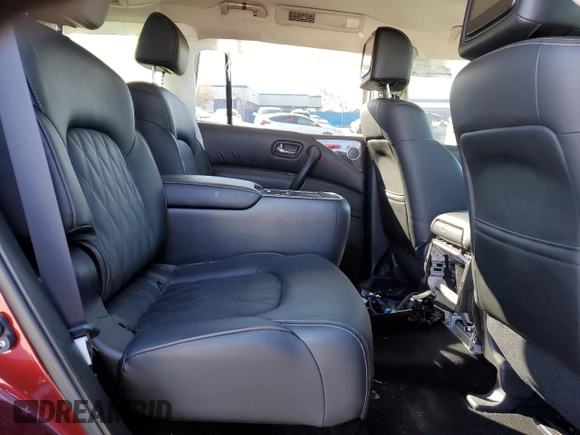 2023 Nissan Armada Platinum with VIN JN8AY2DA3P9402830, listed as a Copart auction lot 88524215 with 19,561 mi miles and Salvage Title. Bid and sale history available at carsss.com. Image 12.