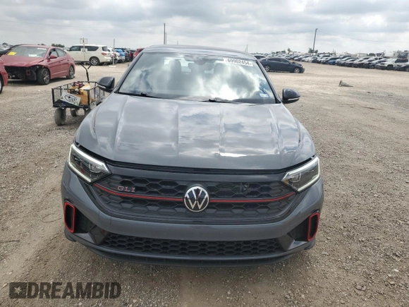 2024 Volkswagen Jetta GLI 40th Anniversary Edition with VIN 3VW9T7BU7RM047704, listed as a Copart auction lot 69902454 with 10,885 mi miles and Salvage title. Bid and sale history available at DreamBid. Image 5.