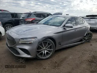 2023 Genesis G70 2.0T with VIN KMTG34TA2PU122834, listed as a Copart auction lot 50594135 with 34,897 mi miles and Salvage title. Bid and sale history available at DreamBid. Image 1.