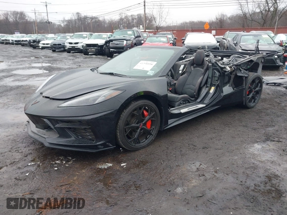 2021 Chevrolet Corvette 3LT with VIN 1G1YC3D48M5125564, listed as a IAAI auction lot 41398558 with 14,101 mi miles. Bid and sale history available at carsss.com. Image 2.