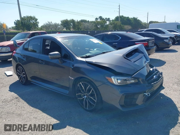 2021 Subaru WRX STI Limited with VIN JF1VA2W69M9813192, listed as a IAAI auction lot 41772385 with 47,644 mi miles. Bid and sale history available at carsss.com. Image 1.
