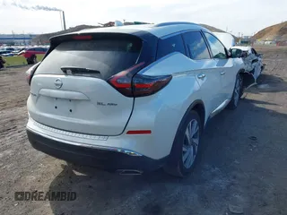 2021 Nissan Murano SL with VIN 5N1AZ2CSXMC146599, listed as a IAAI auction lot 41556475 with 40,113 mi miles and . Bid and sale history available at carsss.com. Image 4.