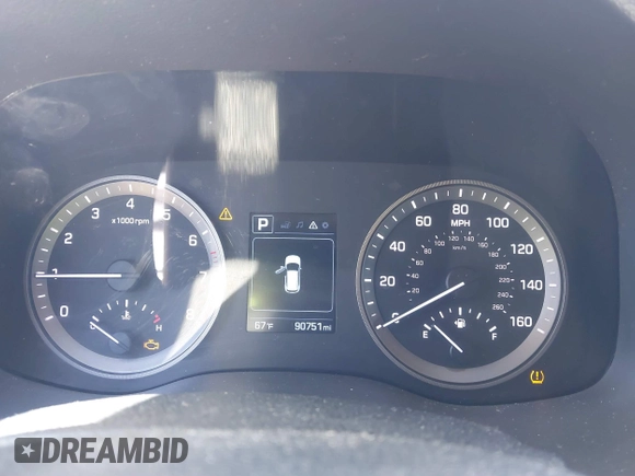 2016 Hyundai Tucson Sport with VIN KM8J33A29GU054909, listed as a IAAI auction lot 41835688 with 90,751 mi miles. Bid and sale history available at carsss.com. Image 7.