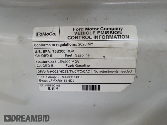2020 Ford Transit Cargo with VIN 1FTBR2YG6LKA84460, listed as a IAAI auction lot 42839917 with 129,041 mi miles and . Bid and sale history available at DreamBid. Image 22.