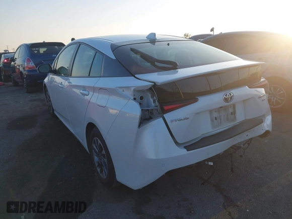 2022 Toyota Prius L Eco with VIN JTDKAMFU1N3181302, listed as a IAAI auction lot 41412650 with 92,397 mi miles and . Bid and sale history available at DreamBid. Image 3.
