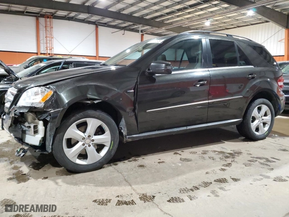 2011 Mercedes-Benz M-Class ML 350 BlueTEC with VIN 4JGBB2FB4BA697043, listed as a Copart auction lot 44413675 with 215,445 mi miles and Salvage Title. Bid and sale history available at carsss.com. Image 1.