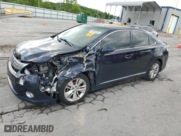 2010 Lexus HS 250h with VIN JTHBB1BA2A2035190, listed as a Copart auction lot 54353255 with 180,017 mi miles and Salvage Title. Bid and sale history available at DreamBid. Image 1.