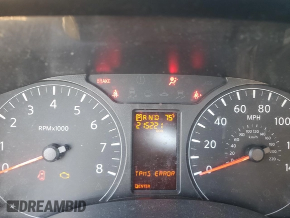 2020 Nissan NV Cargo SV with VIN 1N6BF0LY4LN804931, listed as a Copart auction lot 44829975 with 215,221 mi miles and Salvage title. Bid and sale history available at DreamBid. Image 9.