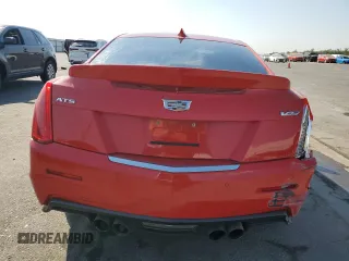 2017 Cadillac ATS-V with VIN 1G6AN1RY1H0184660, listed as a Copart auction lot 76267494 with 81,309 mi miles and Salvage Title. Bid and sale history available at carsss.com. Image 6.