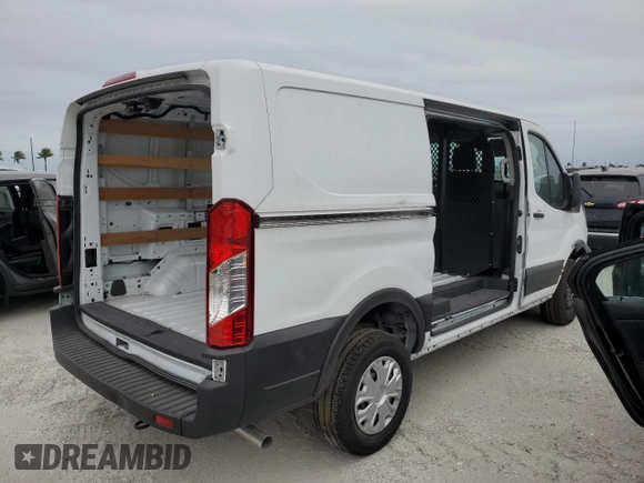 2024 Ford Transit Cargo with VIN 1FTBR1Y88RKA33408, listed as a Copart auction lot 75762044 with Not Provided miles and Clean Title. Bid and sale history available at DreamBid. Image 3.