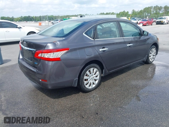 2014 Nissan Sentra S with VIN 3N1AB7AP9EL687513, listed as a IAAI auction lot 42116905 with 148,826 mi miles and . Bid and sale history available at DreamBid. Image 4.
