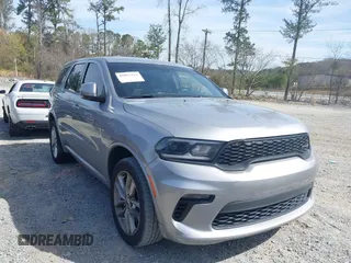 2021 Dodge Durango GT Plus with VIN 1C4RDJDG6MC682766, listed as a IAAI auction lot 41805112 with 61,884 mi miles. Bid and sale history available at carsss.com. Image 1.
