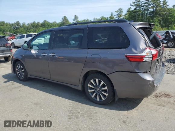 2019 Toyota Sienna XLE with VIN 5TDDZ3DC5KS221137, listed as a Copart auction lot 60358185 with 105,767 mi miles and Salvage title. Bid and sale history available at DreamBid. Image 2.