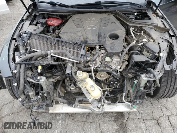 2019 Infiniti Q50 3.0t LUXE with VIN JN1EV7AP3KM516931, listed as a Copart auction lot 50598515 with 102,771 mi miles and Salvage Title. Bid and sale history available at carsss.com. Image 11.
