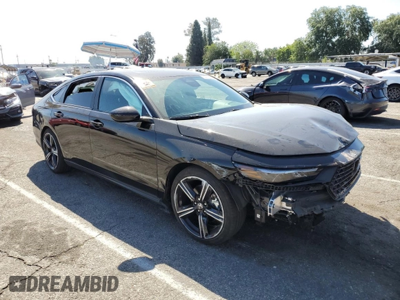 2025 Honda Accord Sport with VIN 1HGCY2F56SA010468, listed as a Copart auction lot 60351295 with 4,502 mi miles and Salvage title. Bid and sale history available at DreamBid. Image 4.