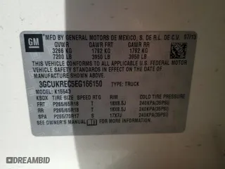 2014 Chevrolet Silverado 1500 LT with VIN 3GCUKREC5EG166150, listed as a Copart auction lot 48809645 with 122,899 mi miles and Salvage Title. Bid and sale history available at carsss.com. Image 12.