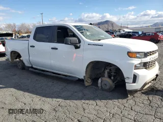 2021 Chevrolet Silverado 1500 Custom with VIN 3GCPWBEK2MG473922, listed as a Copart auction lot 42142875 with Not Provided miles and Salvage Title. Bid and sale history available at DreamBid. Image 4.