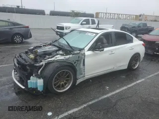 2017 Infiniti Q50 Sport with VIN JN1EV7AP5HM743157, listed as a Copart auction lot 45171125 with 69,641 mi miles and Salvage title. Bid and sale history available at DreamBid. Image 1.