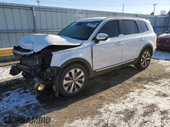 2020 Kia Telluride S with VIN 5XYP6DHCXLG076584, listed as a Copart auction lot 87949765 with 87,283 mi miles and Salvage Title. Bid and sale history available at DreamBid. Image 1.