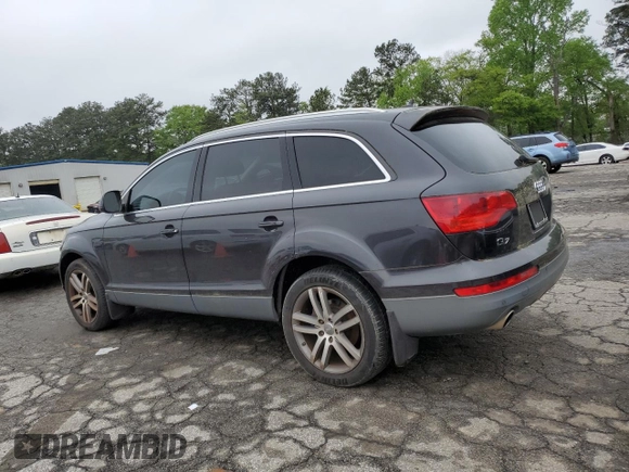2007 Audi Q7 Premium with VIN WA1BV74L77D103050, listed as a Copart auction lot 50133024 with 168,881 mi miles and Clean Title. Bid and sale history available at carsss.com. Image 2.