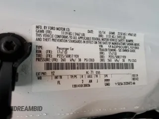 2015 Ford C-Max Energi SEL with VIN 1FADP5CU8FL101583, listed as a Copart auction lot 82705453 with 135,492 mi miles. Bid and sale history available at carsss.com. Image 12.