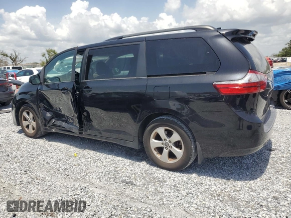 2020 Toyota Sienna LE Auto Access Seat with VIN 5TDKZ3DC0LS039564, listed as a Copart auction lot 59865345 with 79,436 mi miles and Salvage title. Bid and sale history available at DreamBid. Image 2.