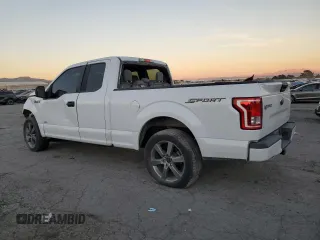2016 Ford F-150 XL with VIN 1FTEX1CP2GKF05584, listed as a Copart auction lot 87457464 with 125,242 mi miles and Salvage Title. Bid and sale history available at carsss.com. Image 2.