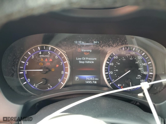2017 Infiniti Q60 3.0t Premium with VIN JN1EV7EK1HM362520, listed as a Copart auction lot 53841655 with 76,282 mi miles and Clean Title. Bid and sale history available at carsss.com. Image 9.