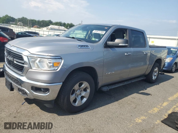 2020 Ram 1500 Big Horn with VIN 1C6RRFFG5LN102316, listed as a Copart auction lot 61872785 with 52,017 mi miles and Salvage title. Bid and sale history available at DreamBid. Image 1.