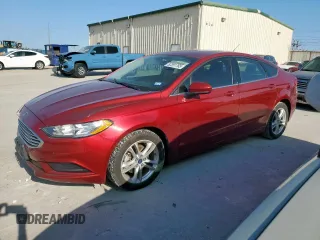 2018 Ford Fusion SE z VIN 3FA6P0HD7JR277071, wystawiony jako Copart lot #52351765 z przebiegiem 69 623 mil mil oraz Czysty tytuł • Clean title. Historia ofert i sprzedaży dostępna na DreamBid. Obrazek 1.