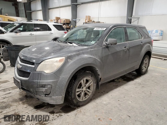 2010 Chevrolet Equinox LS with VIN 2CNFLCEW0A6408275, listed as a Copart auction lot 44897905 with 215,609 mi miles and Salvage Title. Bid and sale history available at carsss.com. Image 1.