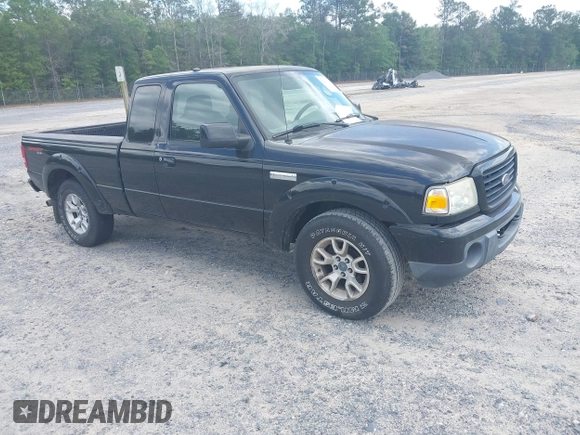 2009 Ford Ranger XLT with VIN 1FTZR45E69PA51323, listed as a IAAI auction lot 42145063 with 190,131 mi miles. Bid and sale history available at carsss.com. Image 1.