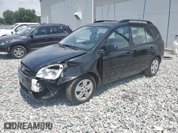 2009 Kia Rondo LX with VIN KNAFG528097250880, listed as a Copart auction lot 52632615 with 127,228 mi miles and Salvage Title. Bid and sale history available at carsss.com. Image 1.