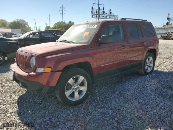 2012 Jeep Patriot Sport with VIN 1C4NJRBB4CD525453, listed as a Copart auction lot 45177195 with 0 mi miles and Salvage Title. Bid and sale history available at carsss.com. Image 1.
