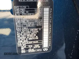 2025 Infiniti QX55 Sensory with VIN 3PCAJ5LR8SF106435, listed as a Copart auction lot 49073815 with 853 mi miles and Salvage Title. Bid and sale history available at DreamBid. Image 14.