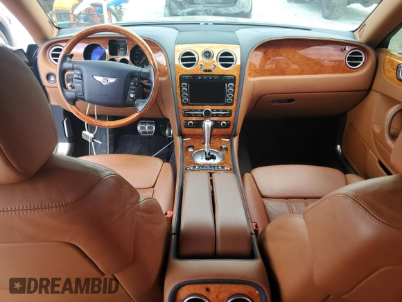 2006 Bentley Flying Spur with VIN SCBBR53W168039849, listed as a Copart auction lot 53824435 with 62,969 mi miles and Salvage Title. Bid and sale history available at DreamBid. Image 8.