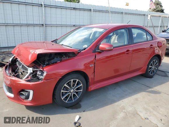 2017 Mitsubishi Lancer ES with VIN JA32U2FU7HU004617, listed as a Copart auction lot 70655914 with 91,629 mi miles and Salvage Title. Bid and sale history available at carsss.com. Image 1.