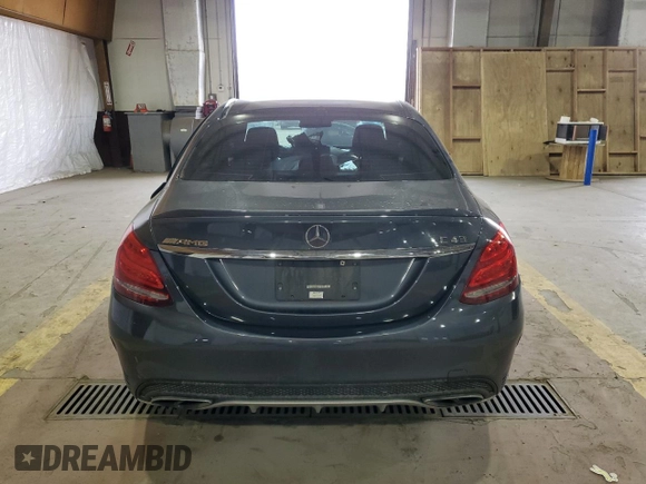 2016 Mercedes-Benz C 450 AMG with VIN 55SWF6EB2GU119202, listed as a Copart auction lot 54475925 with 62,861 mi miles and Salvage title. Bid and sale history available at DreamBid. Image 6.