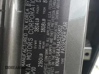 2010 Kia Forte EX with VIN KNAFU4A28A5255812, listed as a Copart auction lot 69701234 with 225,168 mi miles and Salvage Title. Bid and sale history available at carsss.com. Image 14.
