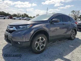 2019 Honda CR-V EX with VIN 2HKRW2H58KH650542, listed as a Copart auction lot 53875325 with 20,034 mi miles and Salvage Title. Bid and sale history available at carsss.com. Image 1.
