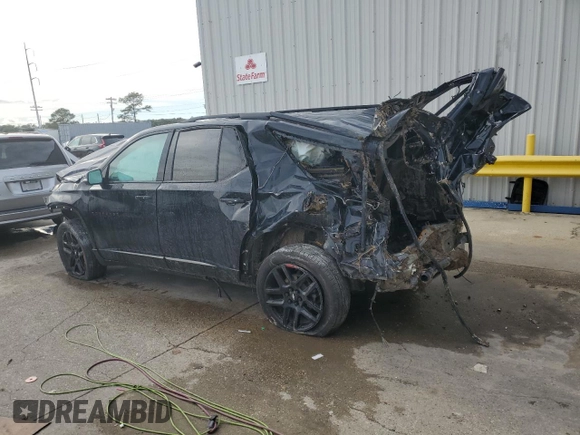 2021 Chevrolet Traverse Premier with VIN 1GNERKKW6MJ140165, listed as a Copart auction lot 81144394 with 0 mi miles and Salvage Title. Bid and sale history available at carsss.com. Image 2.