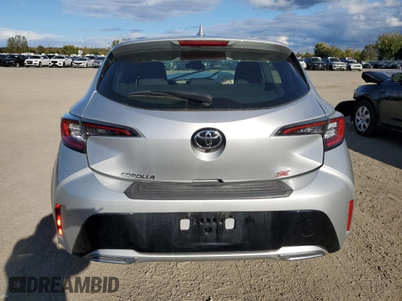 2022 Toyota Corolla Hatchback with VIN JTNK4MBE4N3167797, listed as a Copart auction lot 75254644 with 36,909 mi miles and Salvage Title. Bid and sale history available at carsss.com. Image 6.