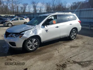 2018 Nissan Pathfinder S with VIN 5N1DR2MM9JC642373, listed as a Copart auction lot 50488355 with 120,743 mi miles and Salvage Title. Bid and sale history available at DreamBid. Image 1.