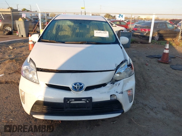 2013 Toyota Prius One with VIN JTDKN3DU5D0356118, listed as a IAAI auction lot 41892349 with 181,558 mi miles. Bid and sale history available at carsss.com. Image 12.