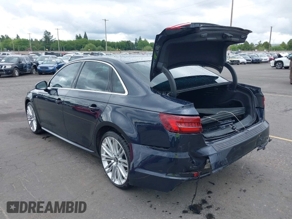 2018 Audi A4 Prestige z VIN WAUFNAF45JA019132, wystawiony jako IAAI lot #42239810 z przebiegiem 63 002 mil mil oraz . Historia ofert i sprzedaży dostępna na DreamBid. Obrazek 3.