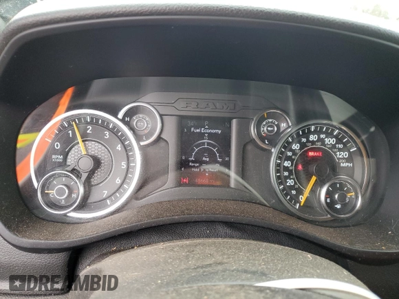 2021 Ram 2500 Big Horn with VIN 3C6UR5DJ9MG627943, listed as a Copart auction lot 54178585 with 48,668 mi miles and Salvage Title. Bid and sale history available at carsss.com. Image 9.