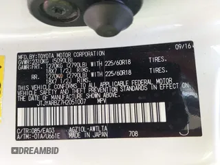 2017 Lexus NX 200t with VIN JTJYARBZ7H2051007, listed as a IAAI auction lot 42218098 with 295,786 mi miles and . Bid and sale history available at DreamBid. Image 9.
