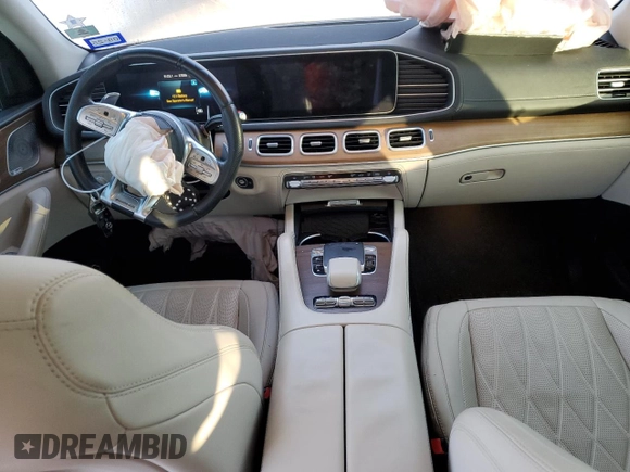 2021 Mercedes-Benz GLE 53 AMG with VIN 4JGFB6BB3MA442918, listed as a Copart auction lot 86896724 with 37,206 mi miles and Salvage title. Bid and sale history available at DreamBid. Image 8.