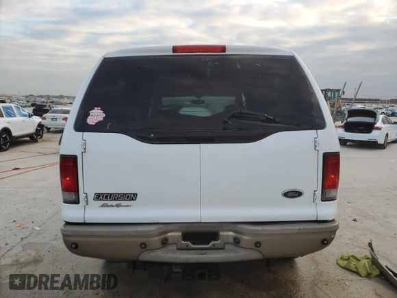 2004 Ford Excursion Eddie Bauer z VIN 1FMSU45P54EC84353, wystawiony jako Copart lot #41508425 z przebiegiem 290 224 mil mil oraz Szkoda całkowita • Salvage title. Historia ofert i sprzedaży dostępna na DreamBid. Obrazek 6.